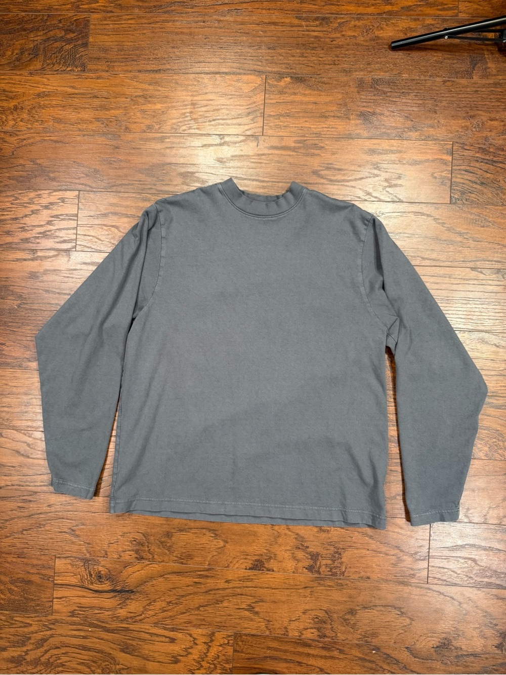 Yeezy GAP Long Sleeve Crewneck Shirt - Charcoal Gray